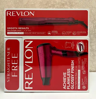 New Revlon Hair Dryer Frizz Fighter 2200W with Ultra Straight Styler RVDR5229ARB1 with Box