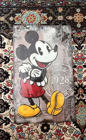 Vintage-style Mickey Mouse Wall Art Canvas (1928 design) Limited Edition