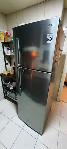 LG Stainless Steel Double Door Refrigerator – Good Condition