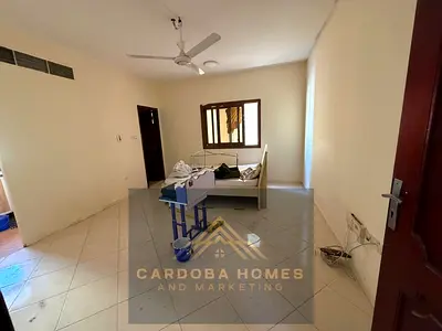 Spacious studio apartment available in the prime location al nabba only for families central ac central gas family building with free parking