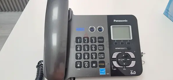 Panasonic Corded Office Phone with LCD Display - Good Condition