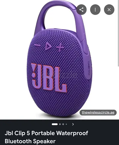 JBL Clip 5 Portable Waterproof Bluetooth Speaker - blue