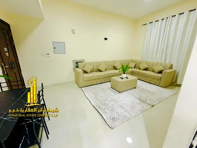 شقه فاخره ثاني ساكن. غرفه وصاله مع اطلاله مفتوحه.عجمان الراشديه 3. مفروش بالكامل للإيجار الشهري✨الإيجار يشمل الفواتير والإنترنت وموقف