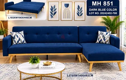 Brand New Luxury L shape Sofa Bed Available
