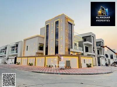 New villa, corner lot with pool and roof, 6 master bedrooms, registration and ownership fees includ