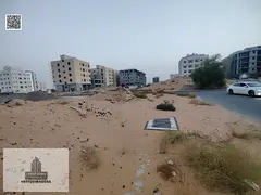 Land for sale in Ajman, Al Muwaihat (400 meters - 4300 feet), corner plot, permit for ground and fir