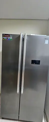 URGENT Moving out sale-Geepas Stainless Steel Side-by-Side Refrigerator - Good Condition