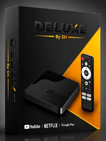 DELUXE Android TV Box 4K with Remote - YouTube/Netflix/Google Play