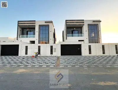 فيلا اوروبي بواجهة حجرية فاخرة في منطقة "الحليو2 " - عجمان  موقع متميز بسعر شامل رسوم التسجيل