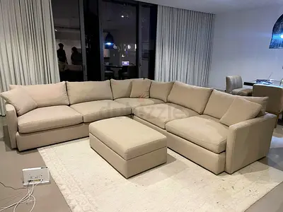 Amazing Condition Crate&Barrel Lounge Deep feather filled Corner Sofa without footstool