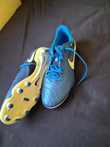 Blue Nike Football Boots / Soccer Cleats - Size Unknown, Good Condition