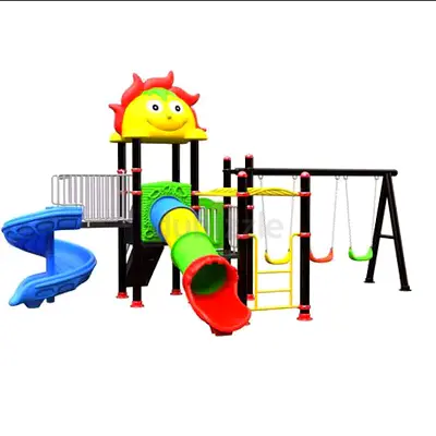Playground Set with 2 Different Slide and Swing for Kids