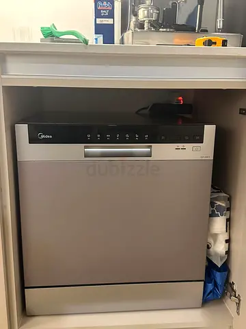 Compact Midea Countertop Dishwasher - Stainless Finish