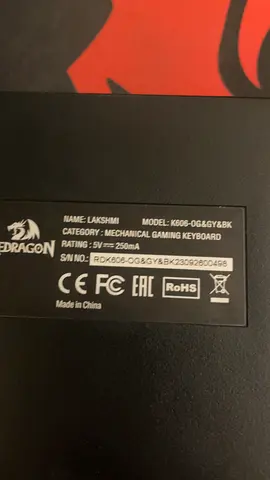 Redragon Lakshmi K606 Mechanical Gaming Keyboard (Black)