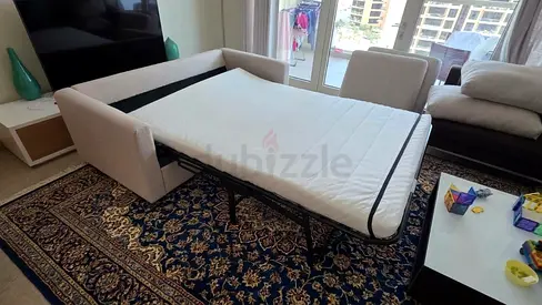 Perfect condition ___IKEA Vimle Two seater sofa bed with mattresses