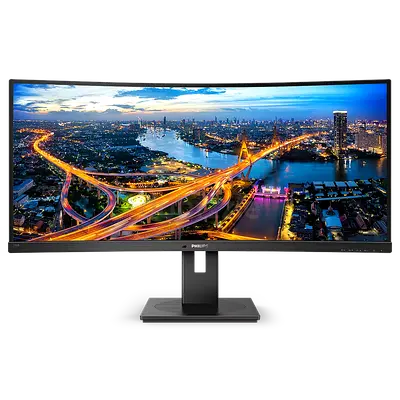 Philips Curved UltraWide LCD Monitor with USB-C, 34" Screen