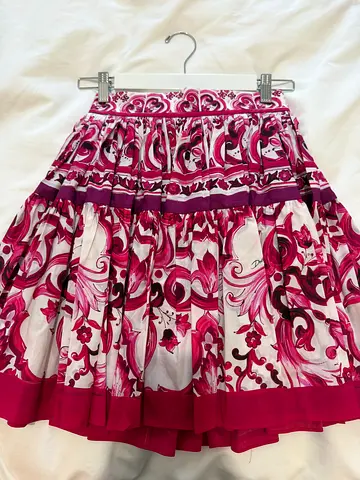 Dolce & Gabbana majolica print women's top size 36 and skirt size 38 - Made in Italy