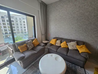 Gray Fabric 2- and 3-Seater Sofa Set with Cushions