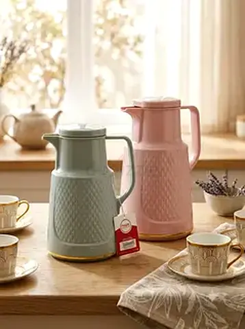 Luxury tea flasks— Pink and Green , 1L