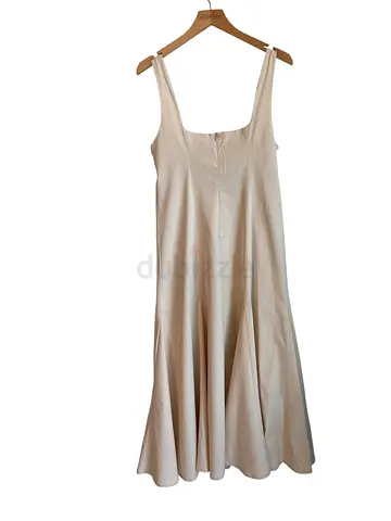ZARA - Cream Sleeveless Midi Dress - size L