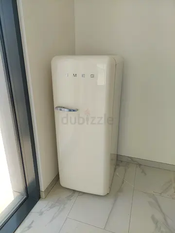 Cream Color Smeg FAB28 Retro Style Single Door Refrigerator