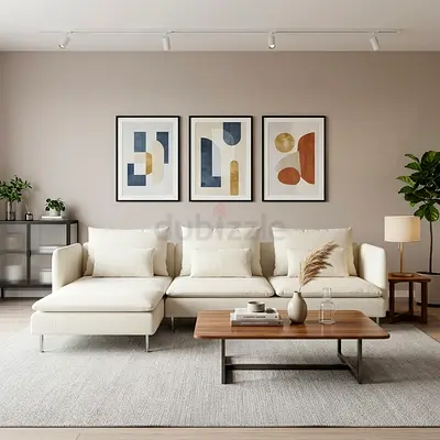 Modern White Corner Sofa
Upgrade your living room with this beautiful L-shaped sofa. Stylish desig
