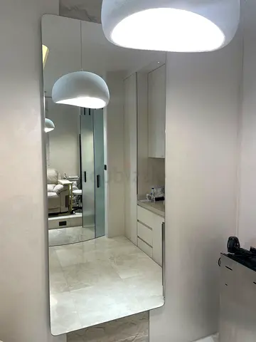 3 Large Full-Length Wall Mirrors with Rounded Corners – Modern Style