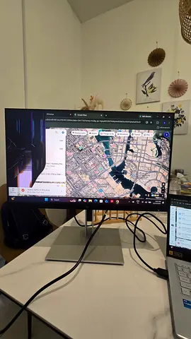24-inch HP LED Monitor with Stand - Screen damage