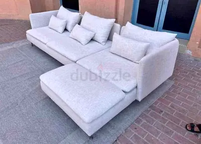 Great condition IKEA sodhram Lsahpe sofa beige color