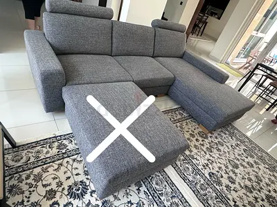 Without head Rest Ikea Sorvoline L Shape Sofa
