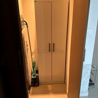 IKEA White Two-Door Wardrobe / Storage Cabinet - Good Condition