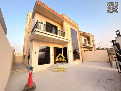 فيلا شامل رسوم التسجيل بحديقة واسعة بمقدم اقل من 10% | تملك فيلا فاخرة بالحليو عجمان | 5 غرف ماستر G+2 | جاهزة للسكن