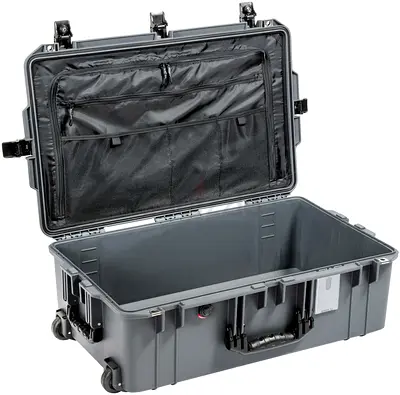 Black Pelican 1595 Air Case with Combo Lid Pouch