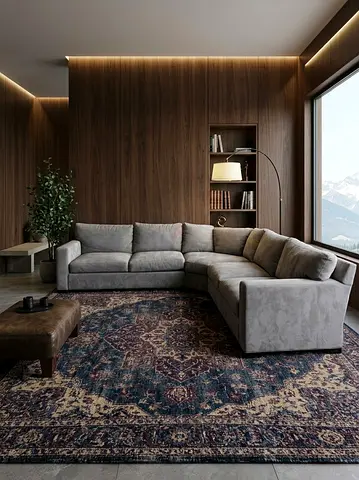 Crate&Barrel Axis Feather filled Corner Sofa
