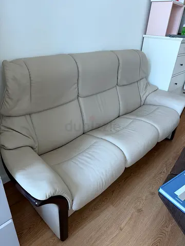 Premium office 3 seater leather couch