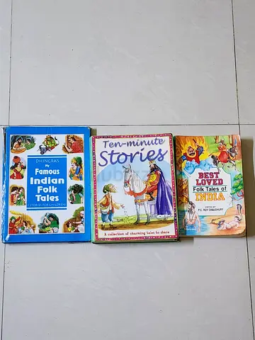 3 books - Indian Folk Tales, Ten-Minute Stories, Best Loved Folk Tales of India