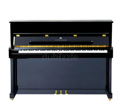 Steiner HU-110E Upright Piano Black