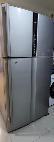 Used double-door refrigerator with inverter, good working condition