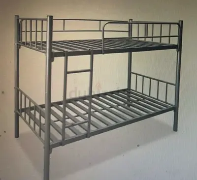Metal Bunk Bed - Double Tier, Sturdy Frame