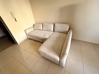 Beige L-shaped 3-seater Sofa cum bed - Good Condition