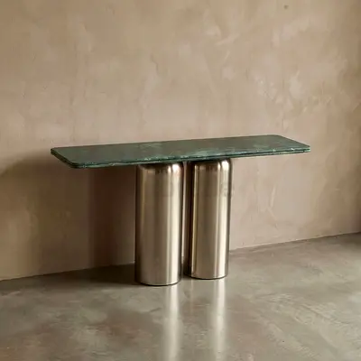 New Avigon Genuine Marble Top Console Table