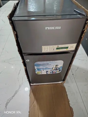 Mini double door refrigerator new condition