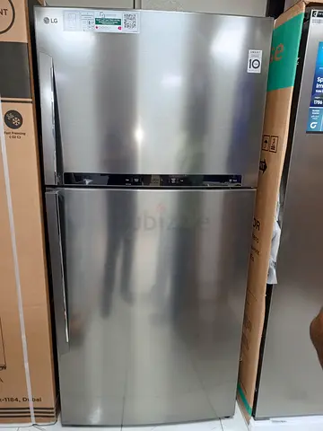 LG 592L Top Mount Freezer Refrigerator LTH852HLHM, Platinum Silver, 2 Doors