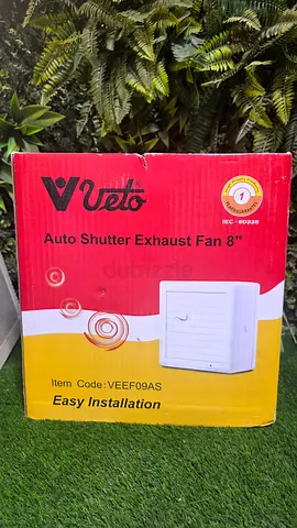 Veto 8" Auto Shutter Exhaust Fan (New in Box)