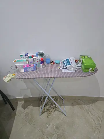 Adjustable Ironing Board with Cover and Accessories - Used