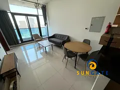 furnished , high floor , 2 balconies