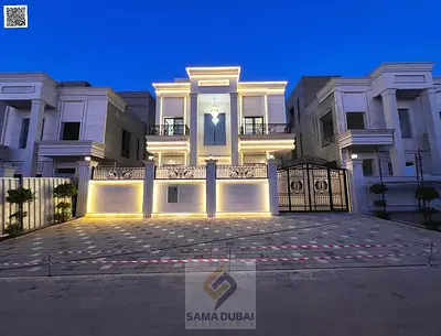 فيلا كلاسيك بواجهة حجرية فاخرة في منطقة "الحليو1" - عجمان | موقع متميز | السعر يشمل رسوم التسجيل