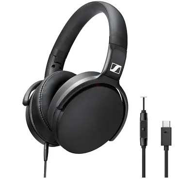 Sennheiser HD 400U Over-Ear Headphones – USB-C Lossless Audio, Mic & Inline Remote