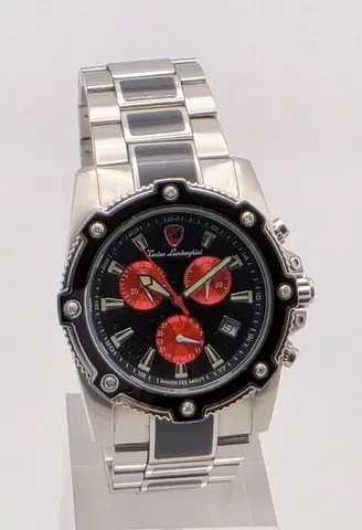 Tanino Lamburgini Stainless Steel Men's Wristwatch — Automatic, Rugged Bracelet