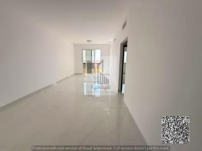 One-bedroom apartment (with living room) in Muwaileh 3 – first-time occupancy, very spacious, includes a balcony and 2 bathrooms.